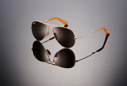 راي بان أفياتور من الذهب قابلة للطيّ